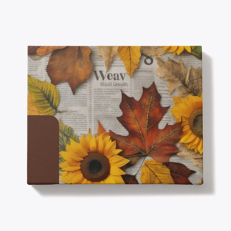 Decoupage Leaves And Sunflowers